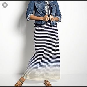 Lane Bryant stripped ombré maxi skirt